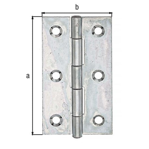 Scharnier H82mm B45mm S125mm STA sdmverzschmal GAH - VPE: 20 – Ansicht 3