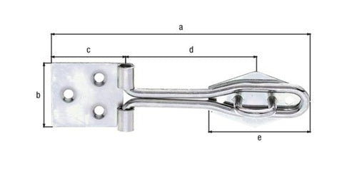 Überfalle L120mm B315mm STA galvverzdpassGAH - VPE: 10 – Ansicht 3