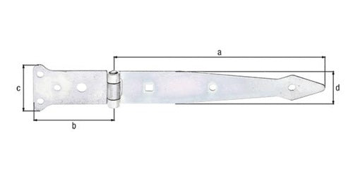 Werfgehänge L202x77mm B48x35mm S25mm STA galvverzdpassGAH – Ansicht 3