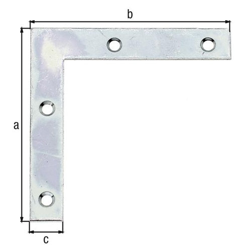 Möbelwinkel L60x60mm B10mm S125mm STA sdmverzGAH - VPE: 50 – Ansicht 3