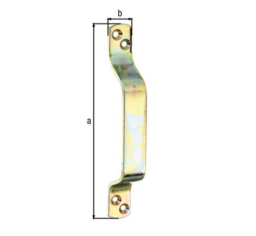 Torgriff L170mm B20mm STA galvverzdpassLöcher 4 GAH – Ansicht 3