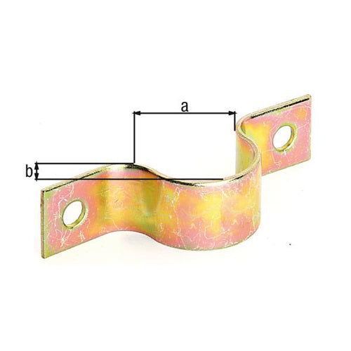Rschelle L865xB20xH24mmStahl galvverzdpassfRohre 25mm 1” GAH - VPE: 20 – Ansicht 3