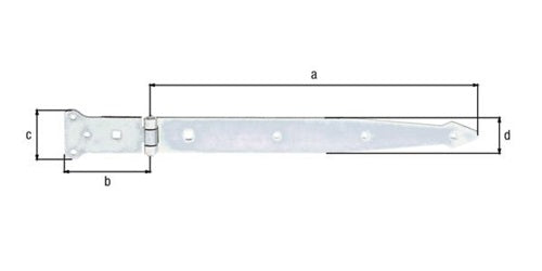 Werfgehänge L400x101mm B63x45mm S36mm STA galvverzdpassGAH – Ansicht 3