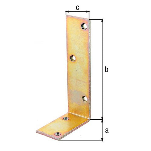Balkenwinkel L150x75mm B40mm ungleichschenklig STA roh galvverzdpassGAH - VPE: 20 – Ansicht 3