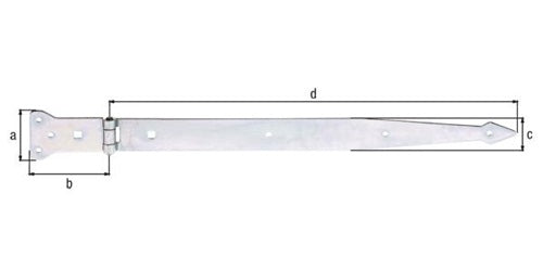 Werfgehänge L500x101mm B63x45mm S375mm STA galvverzdpassGAH – Ansicht 3