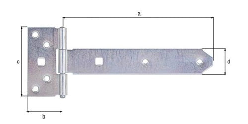 Kreuzgehänge L192x45xB90x34xStärke 2mm STA galvverzdpassGAH – Ansicht 3