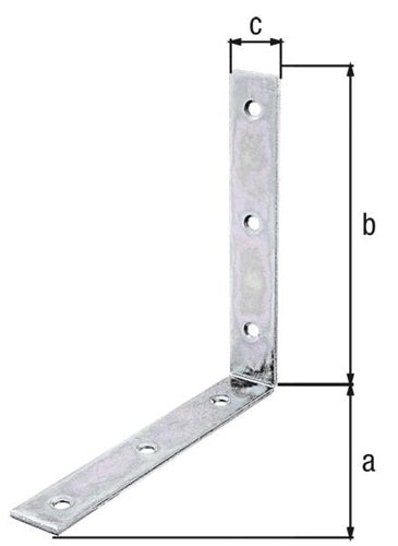 Stuhlwinkel L150x150mm B25mm S3mm STA sdmverzLoch-D65mm GAH - VPE: 20 – Ansicht 3