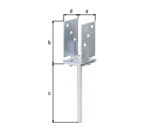 U-Pfostenträger ETA-10/0210 71-131x110x200x70mm galvverzdpassGAH – Ansicht 3