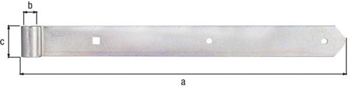 Ladenband L400x13x40mm S5mm STA galvverzdpassD13mm rd GAH – Ansicht 3
