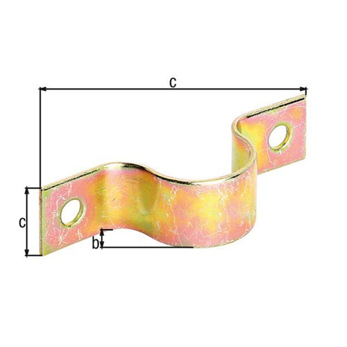 Rschelle L79xB20xH19mmStahl galvverzdpassfRohre 19mm 3/4” GAH - VPE: 20 – Ansicht 3