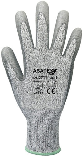 Schnittschutzhandschuhe Größe 10 grau EN 388 PSA-Kategorie II 10 Paar ASATEX - VPE: 10