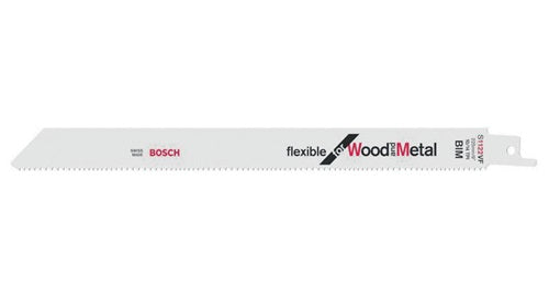 Säbelsägeblatt S 1122 VF Länge 225 mm Breite 19 mm Zahnteilung TPI 10-14 18-26 mm varioverzahnt 25 Stück / Karte BOSCH