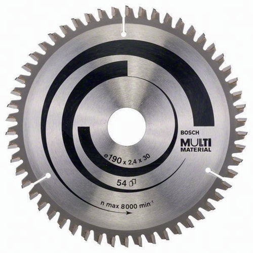 Kreissägeblatt Außen-Ø 190 mm Zähnezahl 54 HLTCG Schnittbreite 24 mm BOSCH