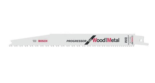 Säbelsägeblatt S 3456 XF Länge 200 mm Breite 19 mm Zahnteilung TPI 6-12 21-43 mm geschränkt gefräst 25 Stück / Karte BOSCH