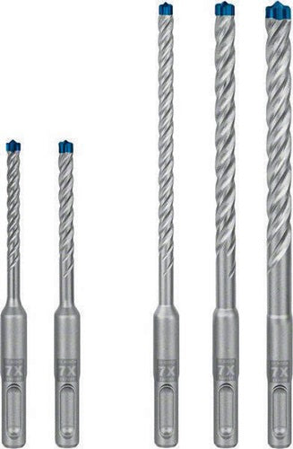 Hammerbohrersatz Expert plus 7X 5- teilig SDS Plus Kunststoffkassette mit Euroloch BOSCH