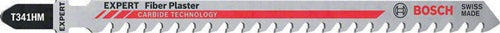 Stichsägeblatt Fiber Plaster T 341 HM Gesamtlänge 132 mm Zahnteilung 43 mm Faserzementplatten 3 Stück / Karte BOSCH