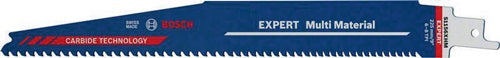Säbelsägeblatt Expert Multimaterial Länge 225 mm Breite 25 mm Zahnteilung TPI 6-8 3-4 mm S-Schaft 10 Stück / Karte BOSCH