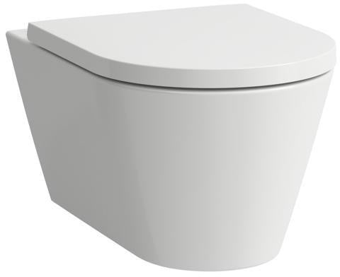 Laufen Wand-Tiefspül-WC Pack KARTELL spülr verd Befestigung m WC-Sitz weiß - VPE: 12
