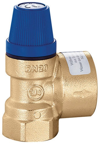 CA Membran-Sicherheitsventil 1/2Zoll x 3/4Zoll 6 bar für Brauchwasser