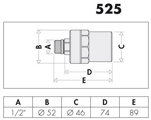 CA Wasserschlagdämpfer Antishock 3/4Zoll für Wasch- und Spülbecken – Ansicht 3