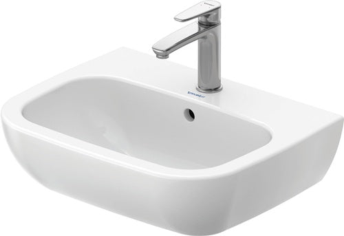 Waschtisch D-CODE m ÜL HLB 1 Hahnloch 550x430mm weiß 550 x 430 mm weiß DURAVIT – Ansicht 5