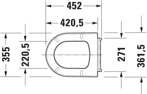 WC-Sitz ME by Starck mit Absenkautomatik abnehmbar weiß weiß DURAVIT – Ansicht 5