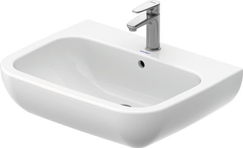 Waschtisch D-CODE m ÜL HLB 1 Hahnloch 650x500mm weiß 650 x 500 mm weiß DURAVIT - VPE: 21 – Power und Handel