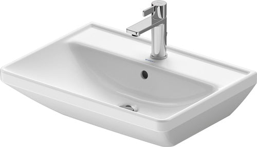 DU Waschtisch D-Neo 600mm weiß mit ÜL mit HLB 1 HL