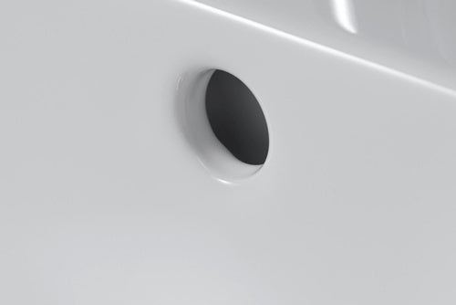 DU Waschtisch D-Neo 600mm weiß mit ÜL mit HLB 1 HL – Ansicht 6