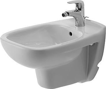 Wand-Bidet D-CODE m ÜL HLB 355x545mm 1 Hahnloch weiß weiß DURAVIT – Ansicht 6