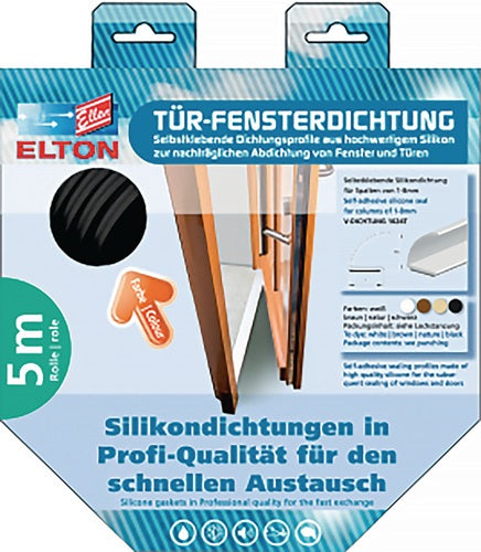 Türanschlagdichtung 1024T DIY Länge 6 m Breite 7 mm selbstklebend Silikon talkum weiß ELLEN – Ansicht 3