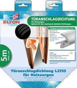 Türanschlagdichtung L 2755 DIY Länge 5 m zum Einfräsen TPE blank weiß ELLEN – Ansicht 3