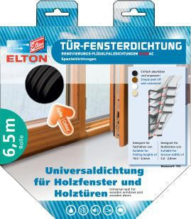 Renovierungsdichtung 6308AC DIY Länge 65 m TPE blank schwarz ELLEN – Ansicht 3