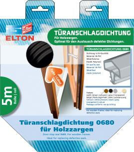 Türanschlagdichtung 0680 DIY Länge 5 m zum Einfräsen PVC blank weiß ELLEN – Ansicht 3