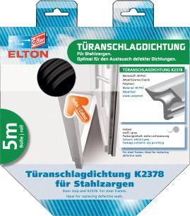 Türanschlagdichtung K2378 DIY Länge 5 m zum Einstecken W-PVC blank weiß ELLEN – Ansicht 3