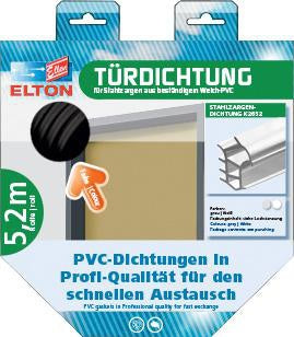 Türanschlagdichtung K2154 DIY Länge 52 m zum Einstecken W-PVC blank grau ELLEN – Ansicht 3