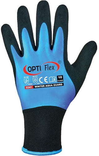 Handschuhe Winter Aqua Guard Größe 8 schwarz/blau EN 388 EN 511 PSA-Kategorie II OPTIFLEX - VPE: 12 – Ansicht 3