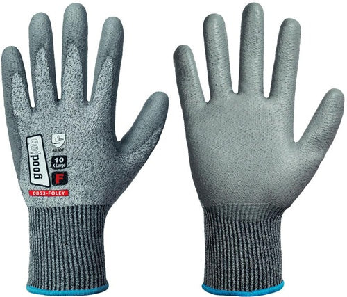 Schnittschutzhandschuhe FOLEY Gr08 grau EN 388EN 21420 PSA II GOODJOB - VPE: 12