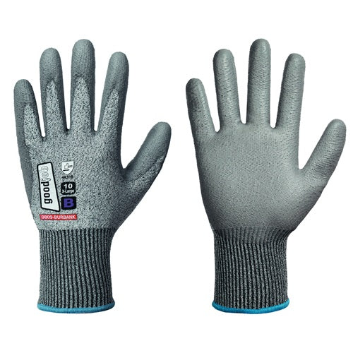 Schnittschutzhandschuhe BURBANK Größe 7 grau EN 388 PSA-Kategorie II GOODJOB - VPE: 12