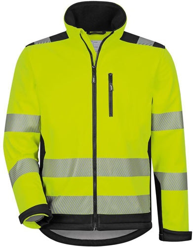 Warnschutz-Softshelljacke RYAN GrL (54/56) gelb/schwarz ELYSEE - VPE: 10