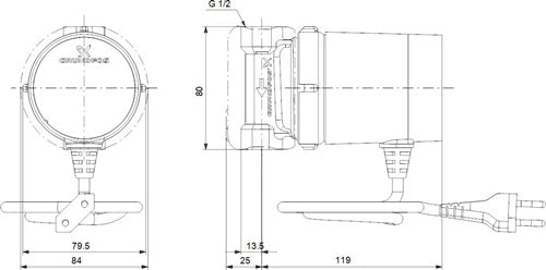 GRUNDFOS Zirkulationspumpe COMFORT 15-14 B DACH – Ansicht 3