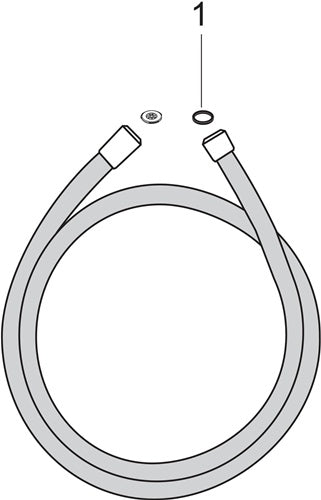 HG Brauseschlauch ISIFLEX B 800mm chrom HANSGROHE – Ansicht 3