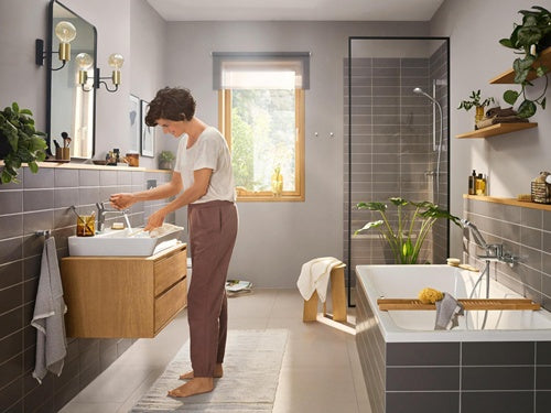 HG Einhebel-Waschtischmischer Rebris E 110 CoolStart ohne Ablaufgarnitur chrom – Ansicht 3