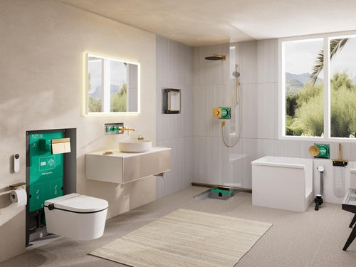 HG gründkörper DN 15 f UP 2-Loch-Waschtischarmatur HANSGROHE – Ansicht 3