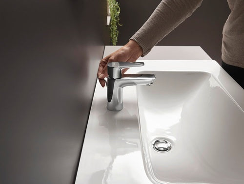 HG Einhebel-Waschtischmischer 80 TALIS E DN 15 mit Ablaufgarnitur G 1 1/4Zoll chr HANSGROHE – Ansicht 4