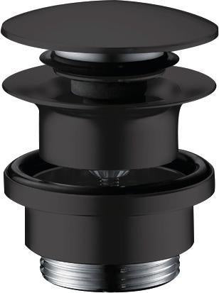 HG Ablaufventil push-open DN 32 mit Überlauf mattschwarz HANSGROHE
