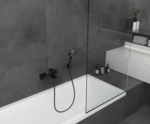 HG Brausehalter PORTER'S f Schl mit konischer Mutter mattschwarz HANSGROHE – Ansicht 3