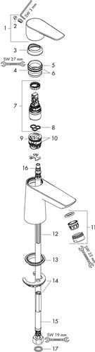HG Standventil 80 Talis E DN 15 für Kaltwasser chrom HANSGROHE – Ansicht 4