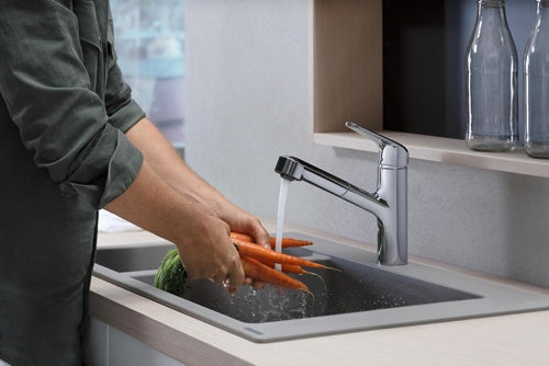 HG Einhebel-Spültischmischer 150 M42 DN 15 mit Ausziehauslauf chrom HANSGROHE – Ansicht 3