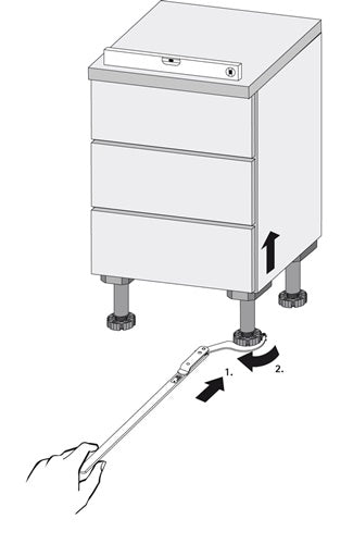 Sockelverstellwerkzeug Metall b300kg HETTICH – Ansicht 3